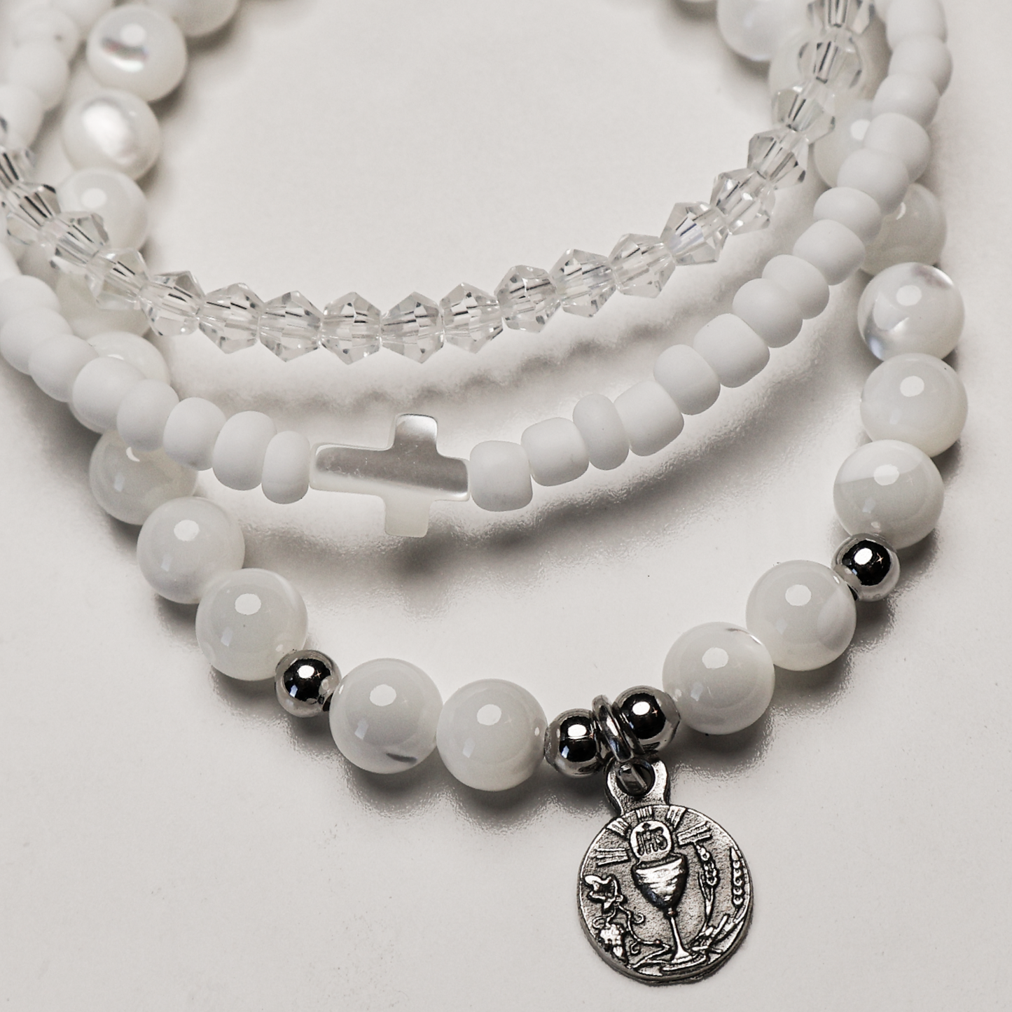 April Devotional Bracelet Set: Blessed Sacrament