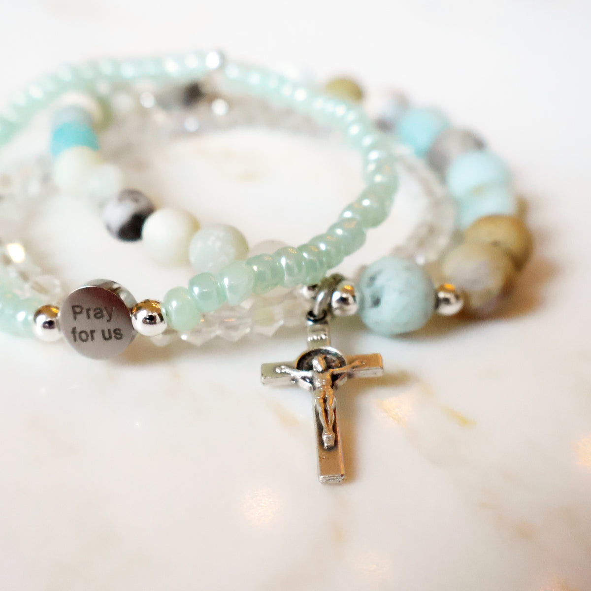 October Devotional Bracelet Set: Holy Rosary