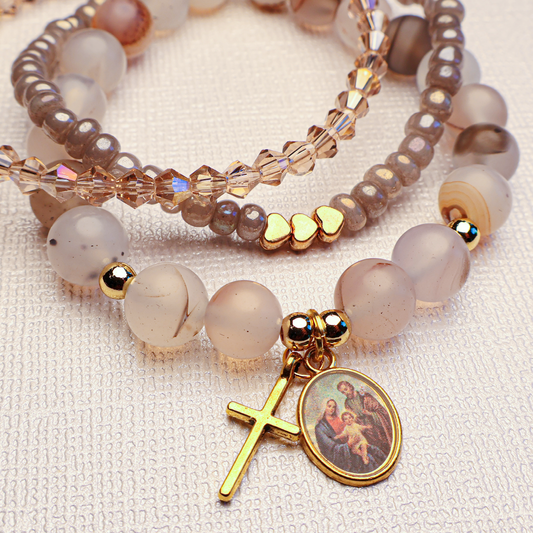 February Devotional Bracelet Set: Holy Family