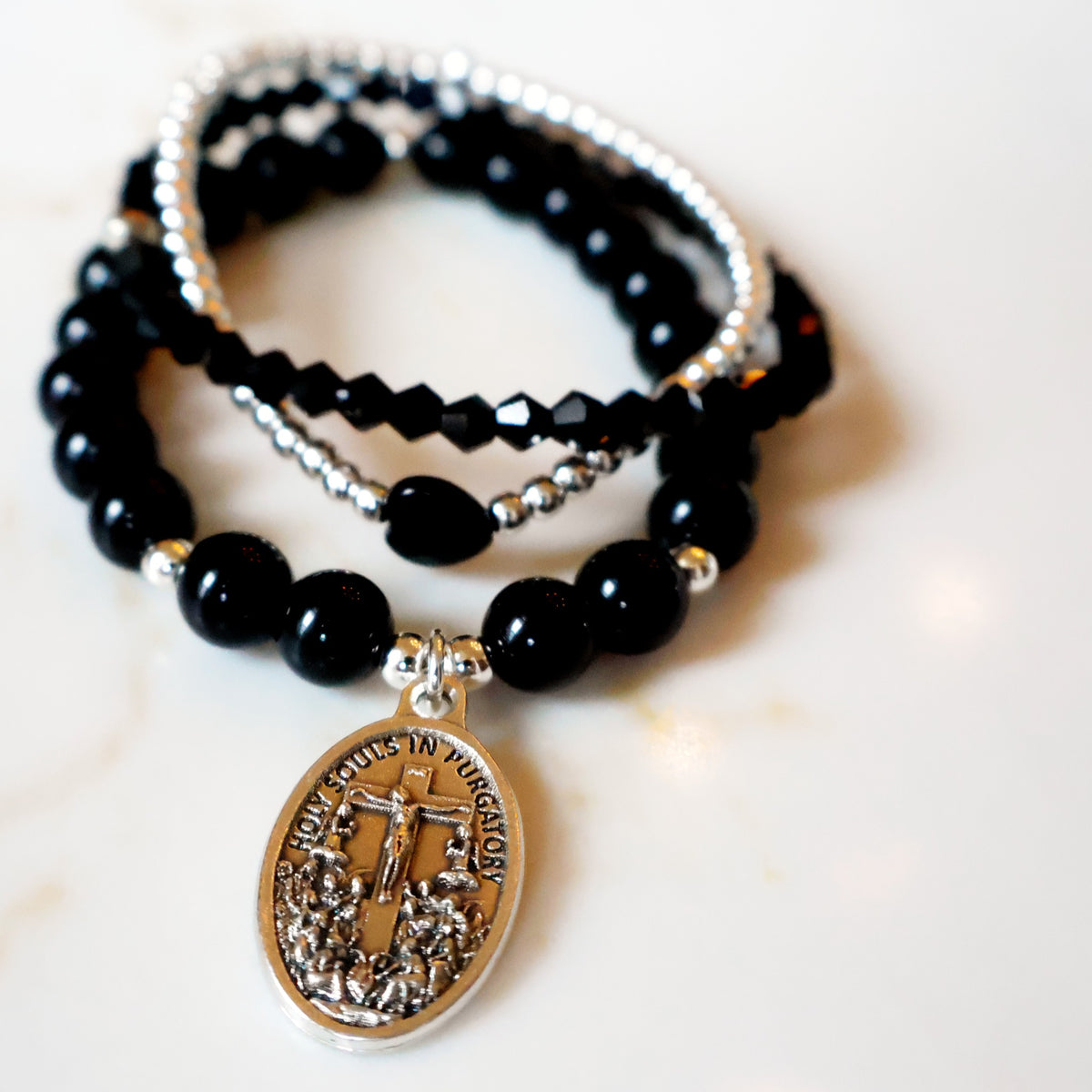 November Devotional Bracelet Set: The Poor Souls in Purgatory