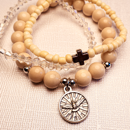 April Devotional Bracelet Set: Holy Spirit