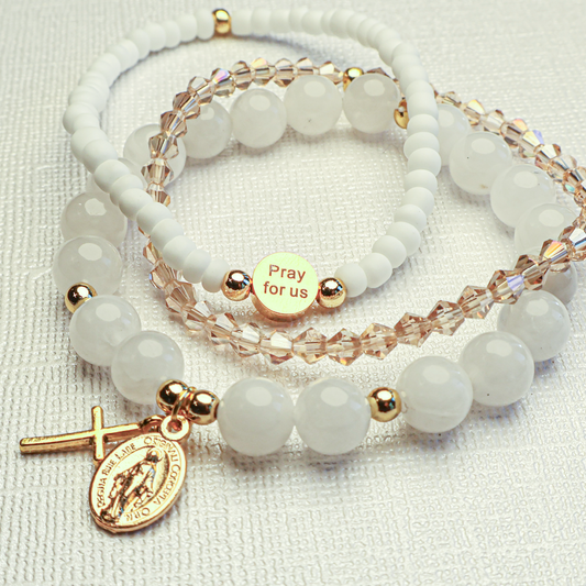 Miraculous Medal Bracelet Set