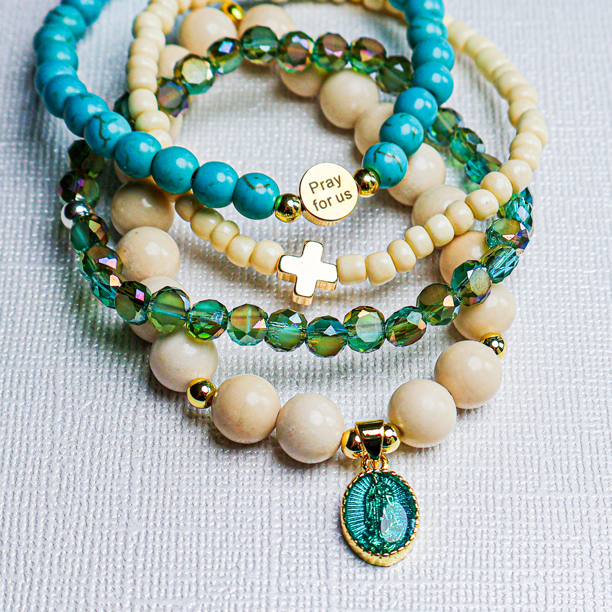 Our Lady of Guadalupe Bracelet Deluxe Set