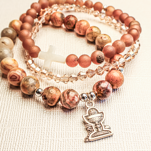 July Devotional Bracelet Set: The Precious Blood