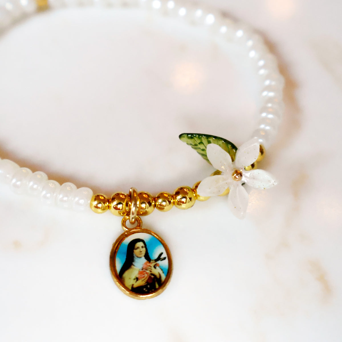 Saint Thérèse, the Little Flower Bracelet