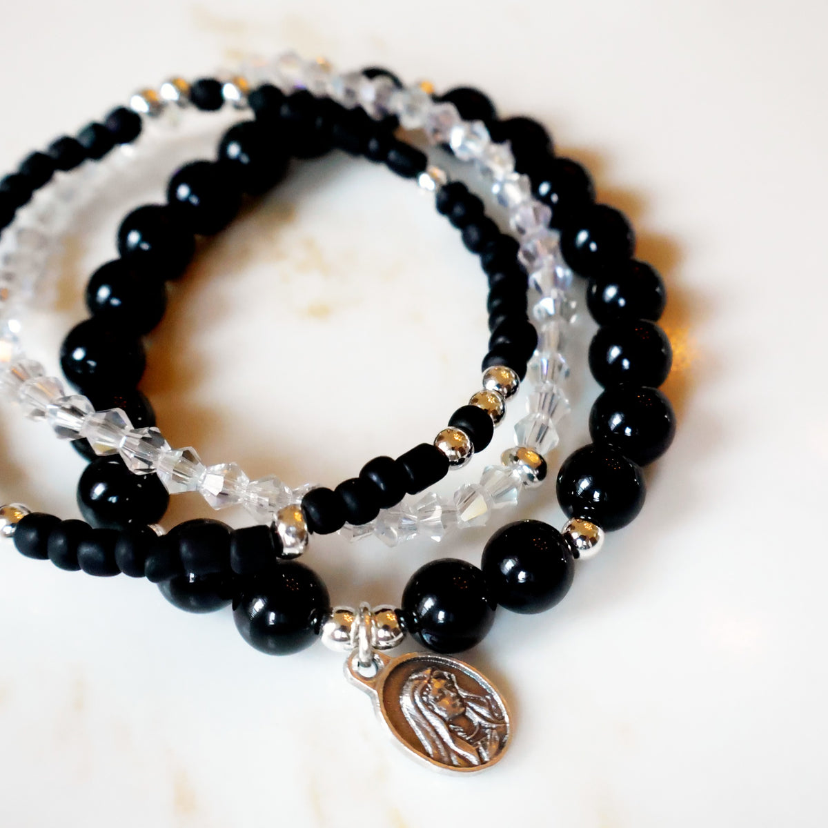 September Devotional Bracelet Set: Seven Sorrows of Mary